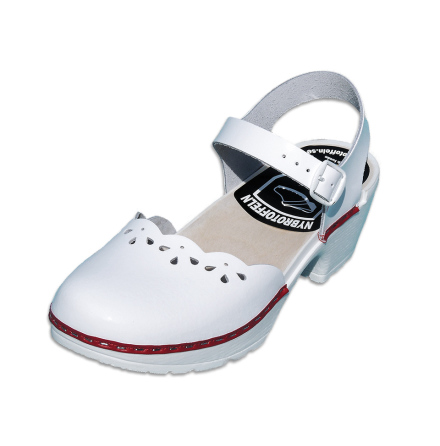 Träskosandal Marie Vit Matt