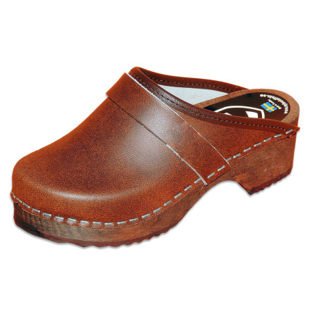 Barnträskor Classic brun antik